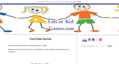 Desktop Screenshot of lots-of-kids-games.com